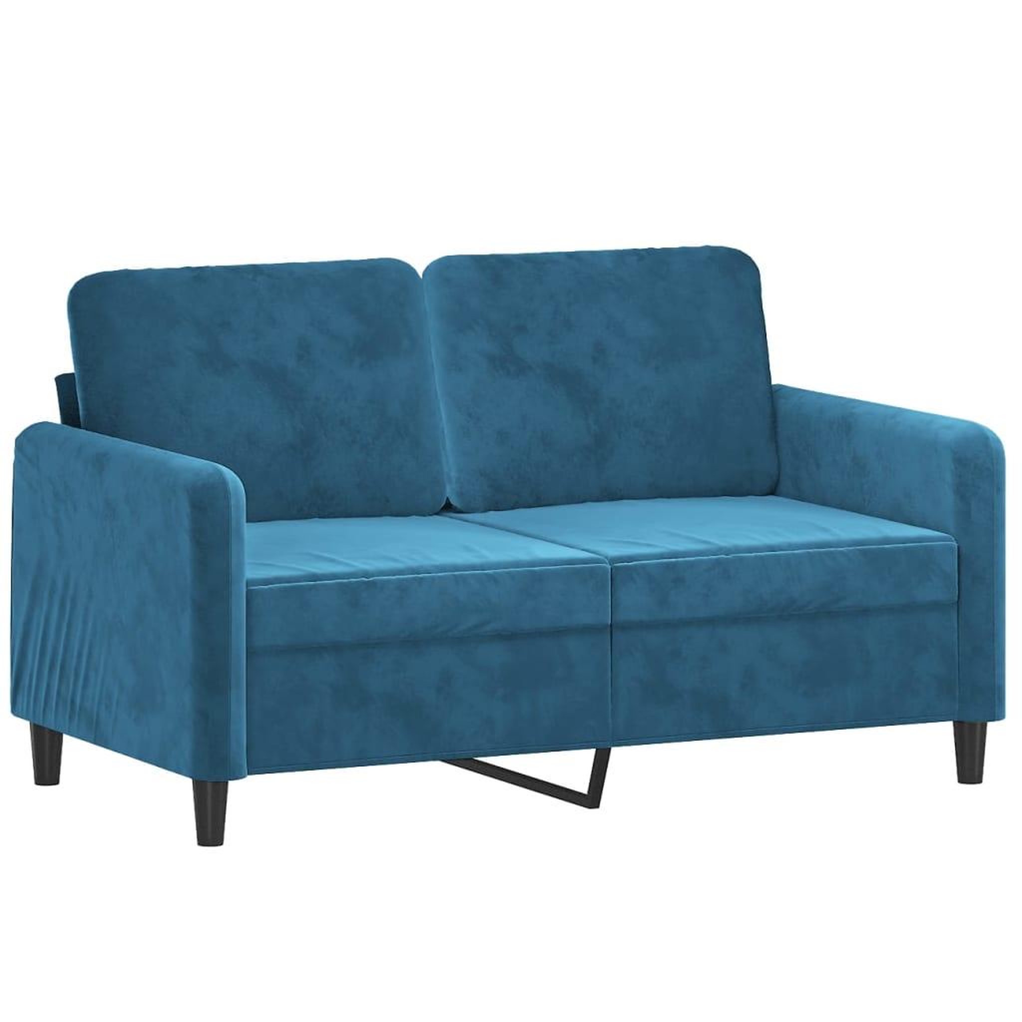 Voir la diapositive 3 : VIDAXL Ensemble de canapes 2 pcs avec coussins bleu velours
