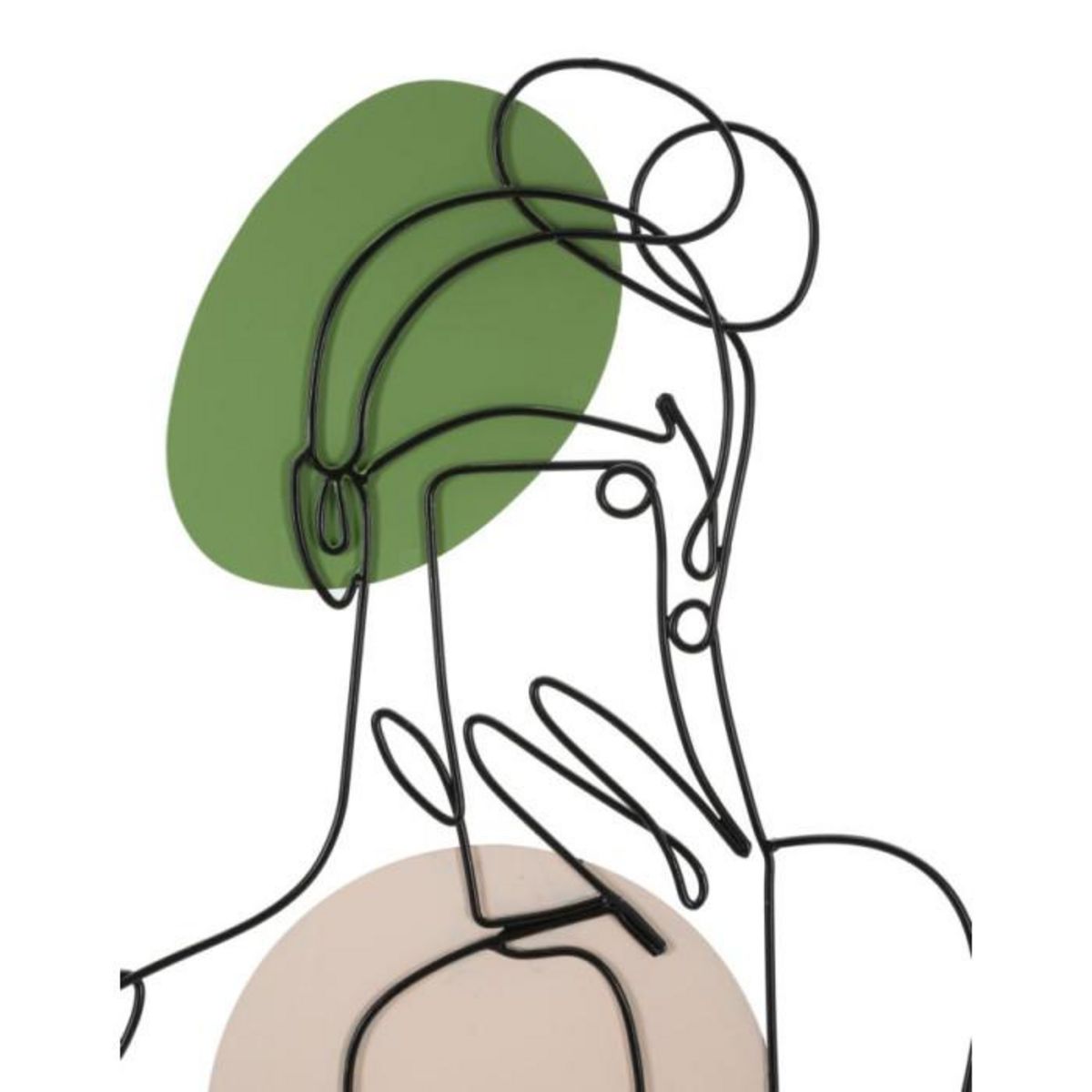 Paris Prix Décoration Murale en Métal  Lady Color  80cm Multicolore