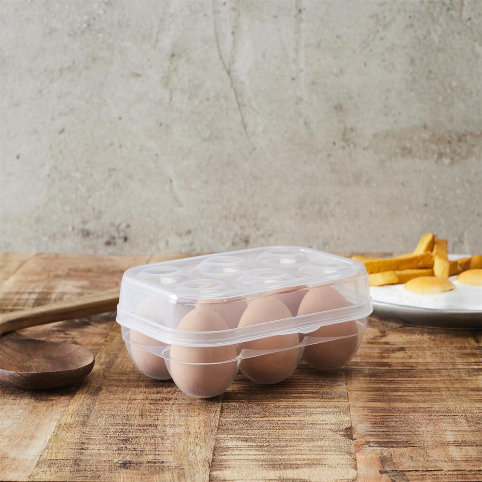 Voir la diapositive 3 : COOK CONCEPT Boîte à œufs  6 emplacements  15cm transparent