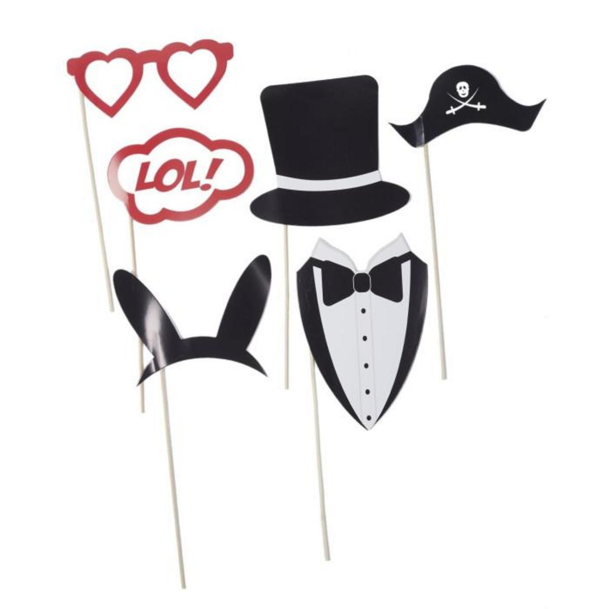 Paris Prix Lot de 15 Bâtons Photo  Customiser  40cm Multicolore