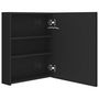 Voir la diapositive 5 : VIDAXL Armoire de salle de bain a miroir LED noir brillant 50x14x60 cm