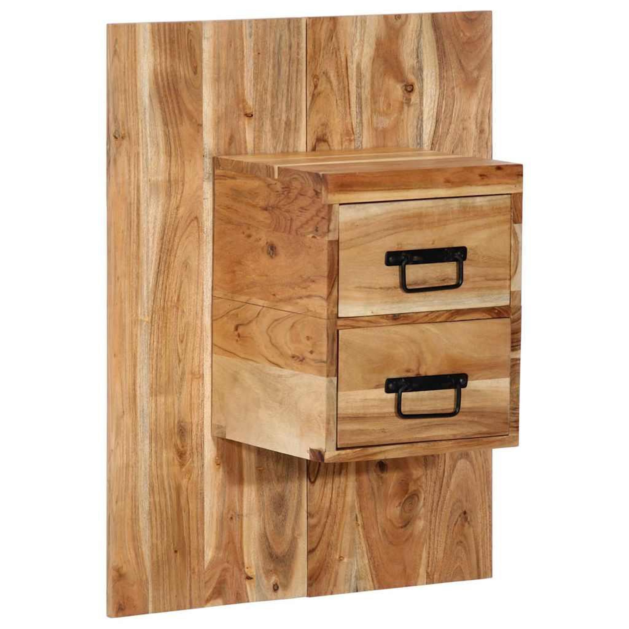 Voir la diapositive 3 : VIDAXL Table de chevet 60x32x80 cm bois d'acacia solide