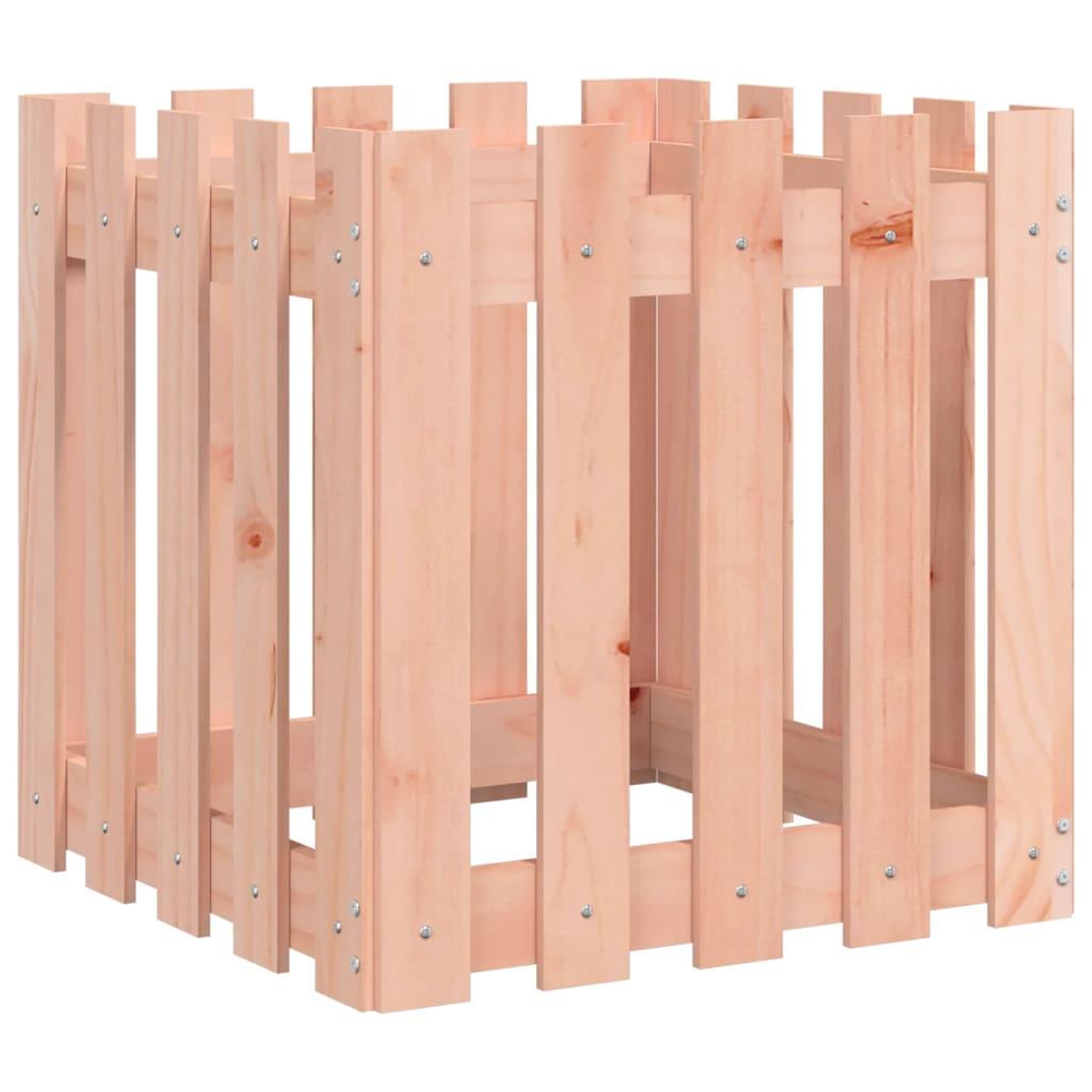 Voir la diapositive 4 : VIDAXL Jardiniere avec design de cloture 50x50x50 cm Douglas massif