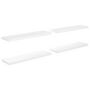 Voir la diapositive 2 : VIDAXL Etagere murale flottante 4 pcs Blanc brillant 90x23,5x3,8cm MDF