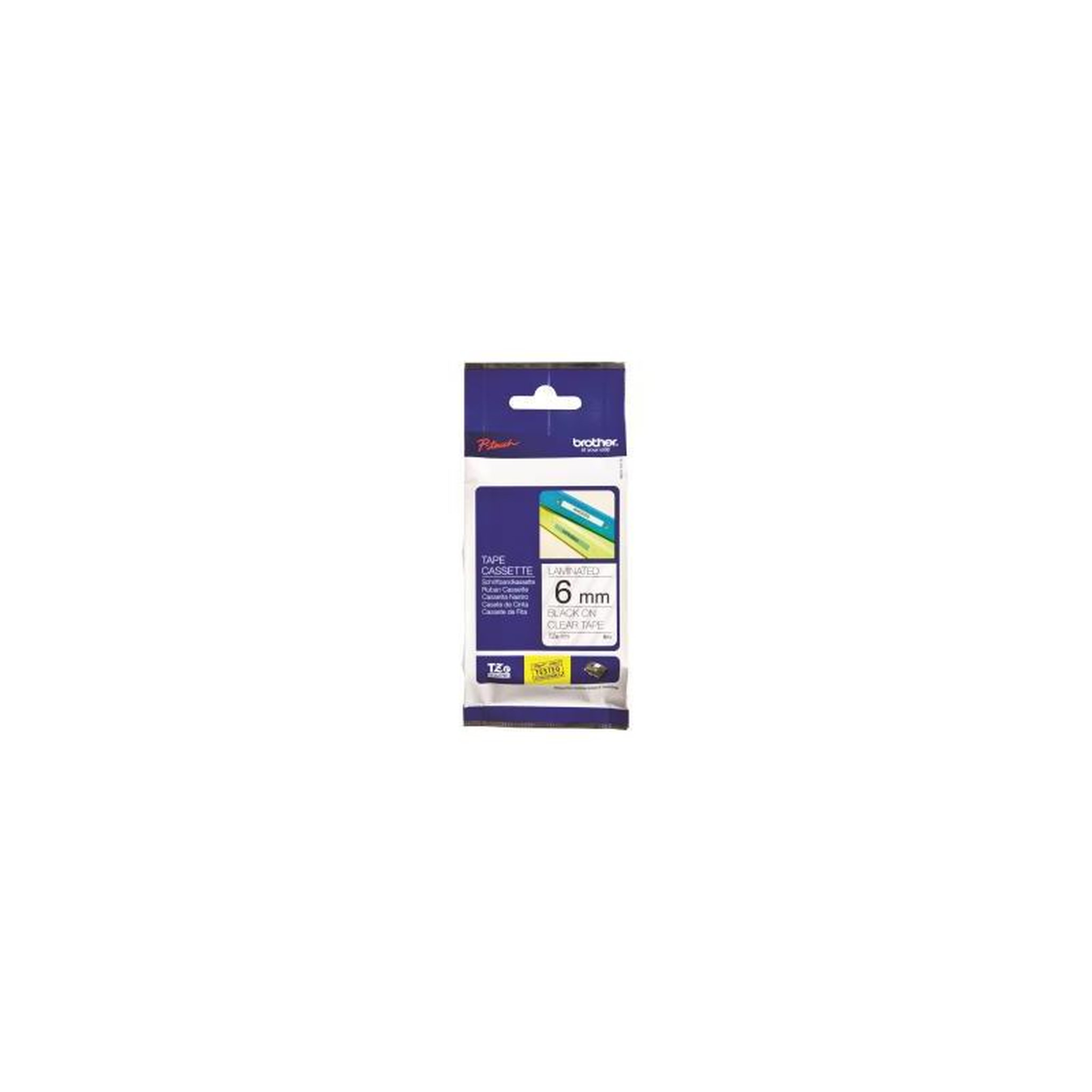 Brother Brother TZE-Schriftbandkassette TZESchriftbandkassette TZe-111 TZe111 Transparent Black (TZE111)