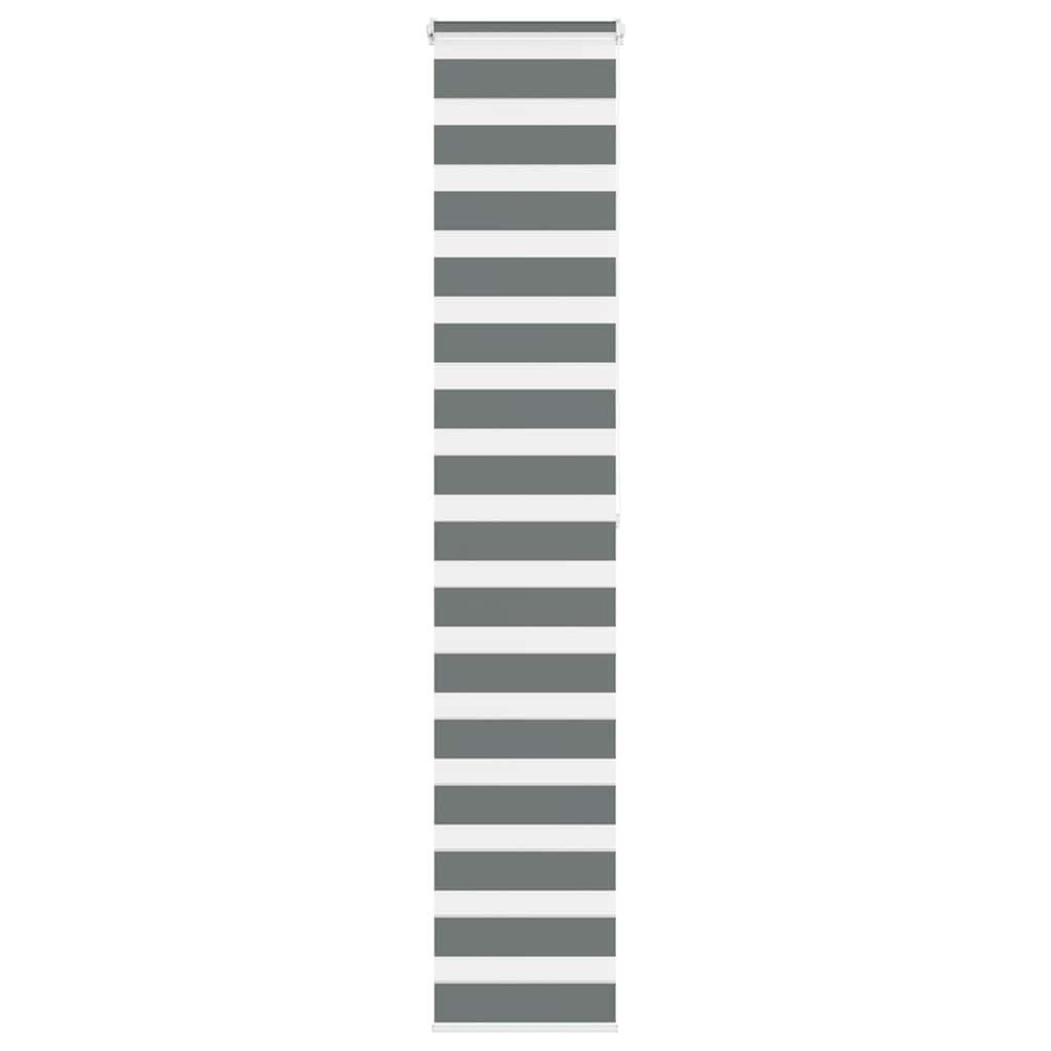 VIDAXL Store zebre gris fonce largeur du tissu 40,9 cm polyester