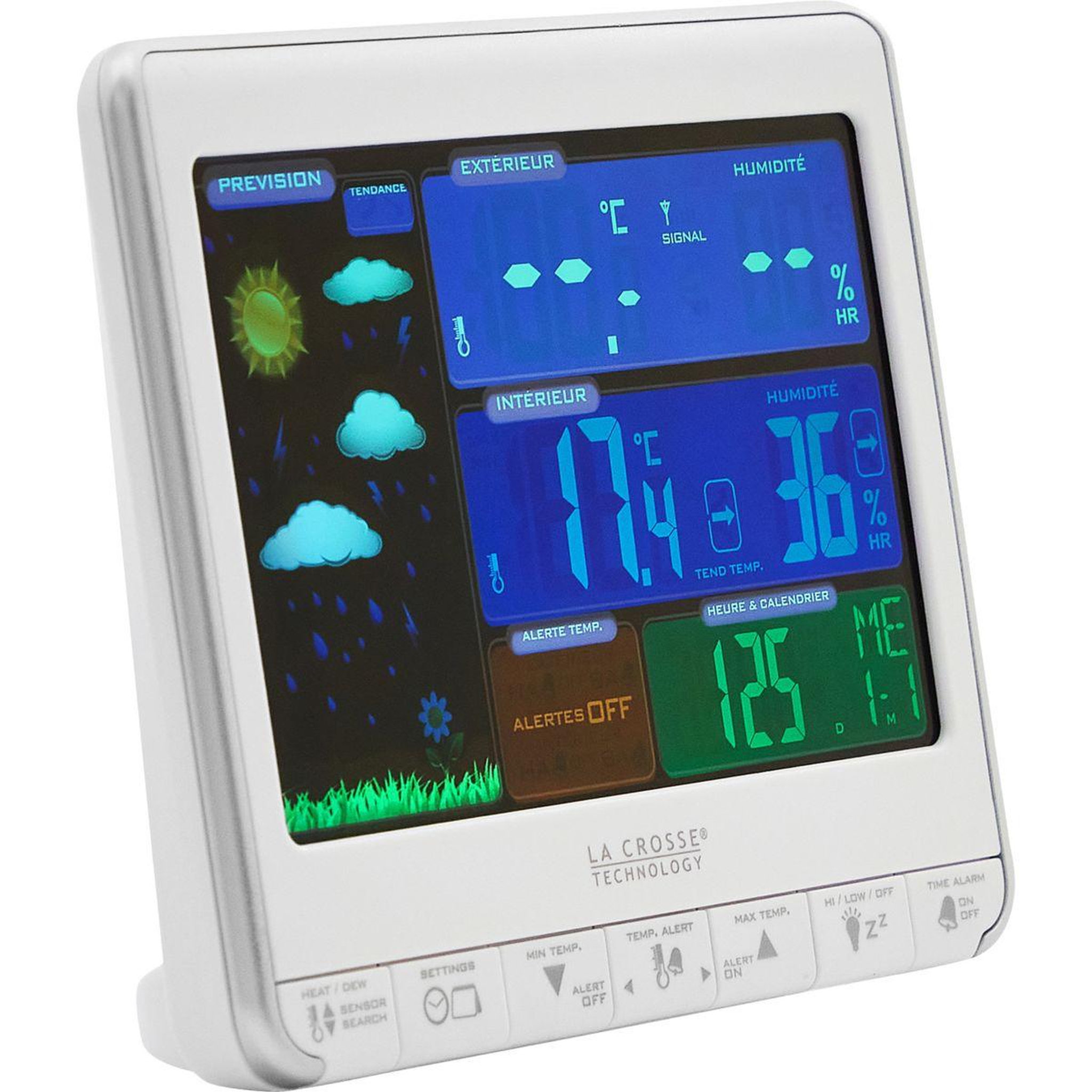 Voir la diapositive 2 : La crosse technology Station météo WS6826WHI silver