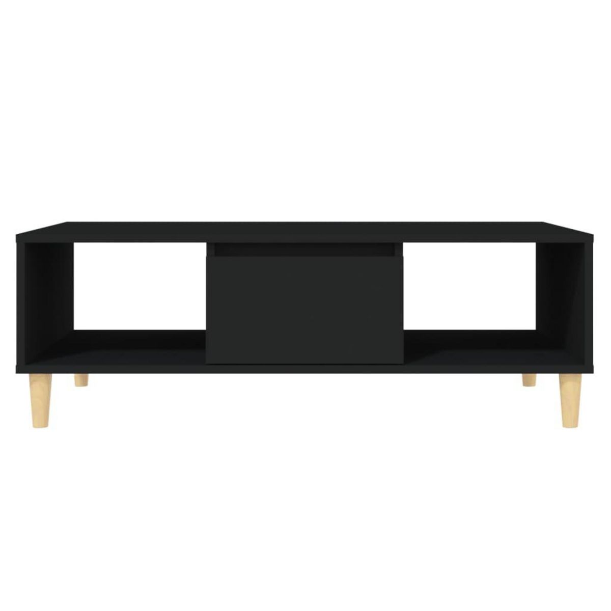 VIDAXL Table basse noir 103,5x60x35 cm bois d'ingenierie