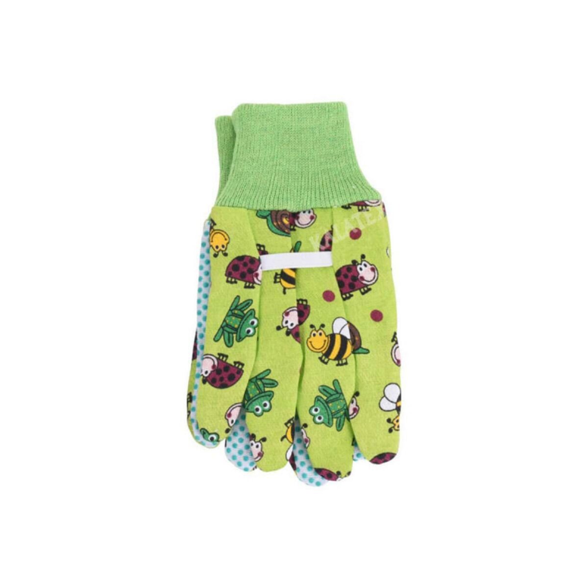  Gants de jardinage - Pour enfant - Taille unique 18cm - Vert