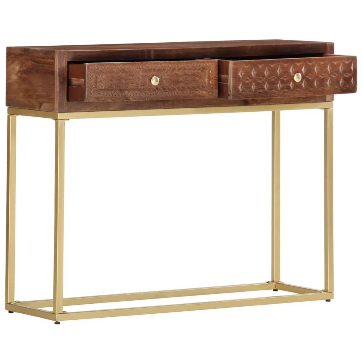 VIDAXL Table console 90 x 30 x 75 cm Bois de manguier massif