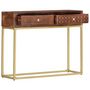 Voir la diapositive 3 : VIDAXL Table console 90 x 30 x 75 cm Bois de manguier massif