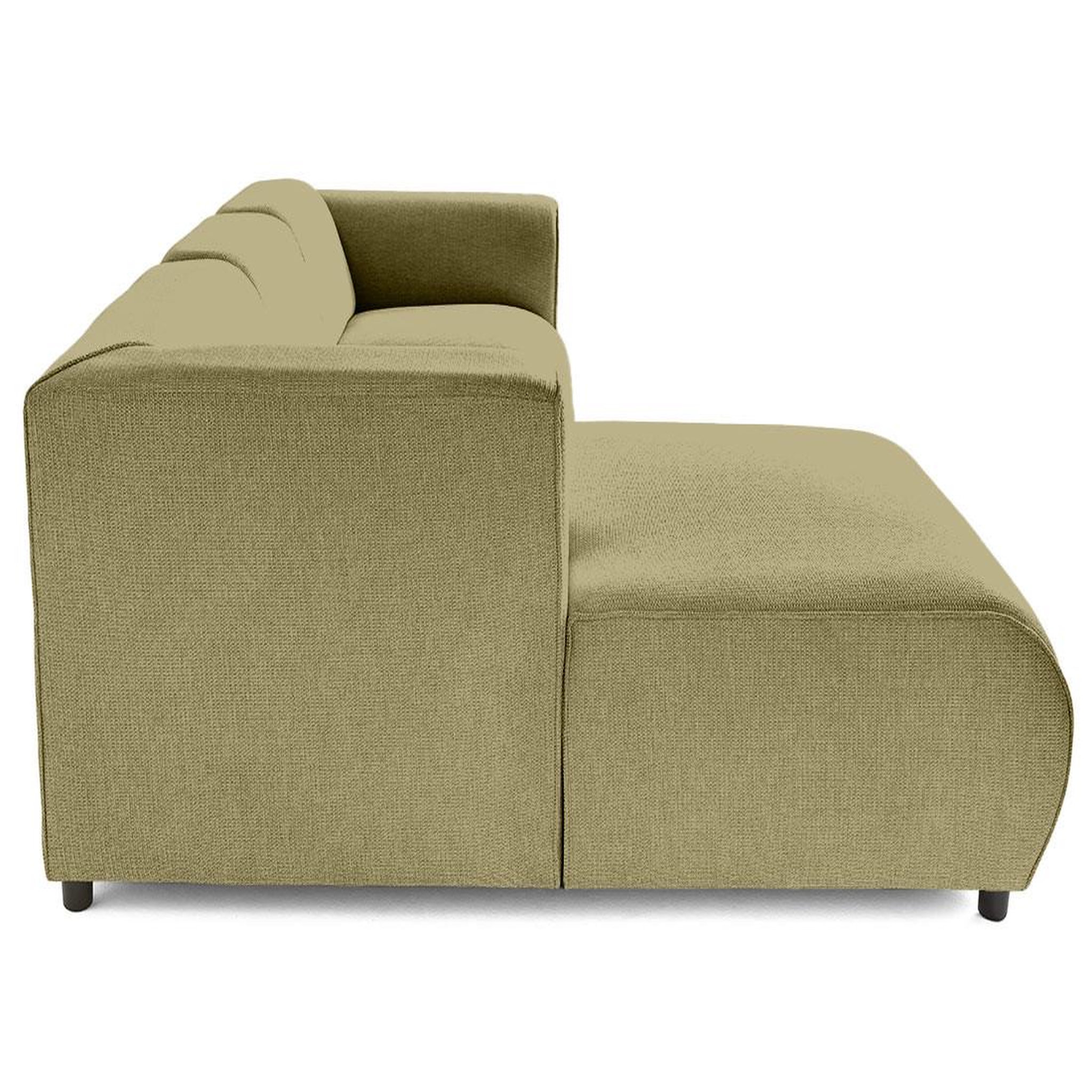 Voir la diapositive 5 : LISA DESIGN Suaro - canapé modulable d'angle gauche 4 places en tissu texturé