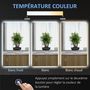 Voir la diapositive 6 : KLEANKIN Miroir salle de bain lumineux LED 42 W - dim. 90L x 3l x 60H cm - fonction anti-buée, interrupteur tactile, luminosité réglable - alu. verre