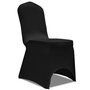 VIDAXL Housse de chaise extensible 4 pcs Noir