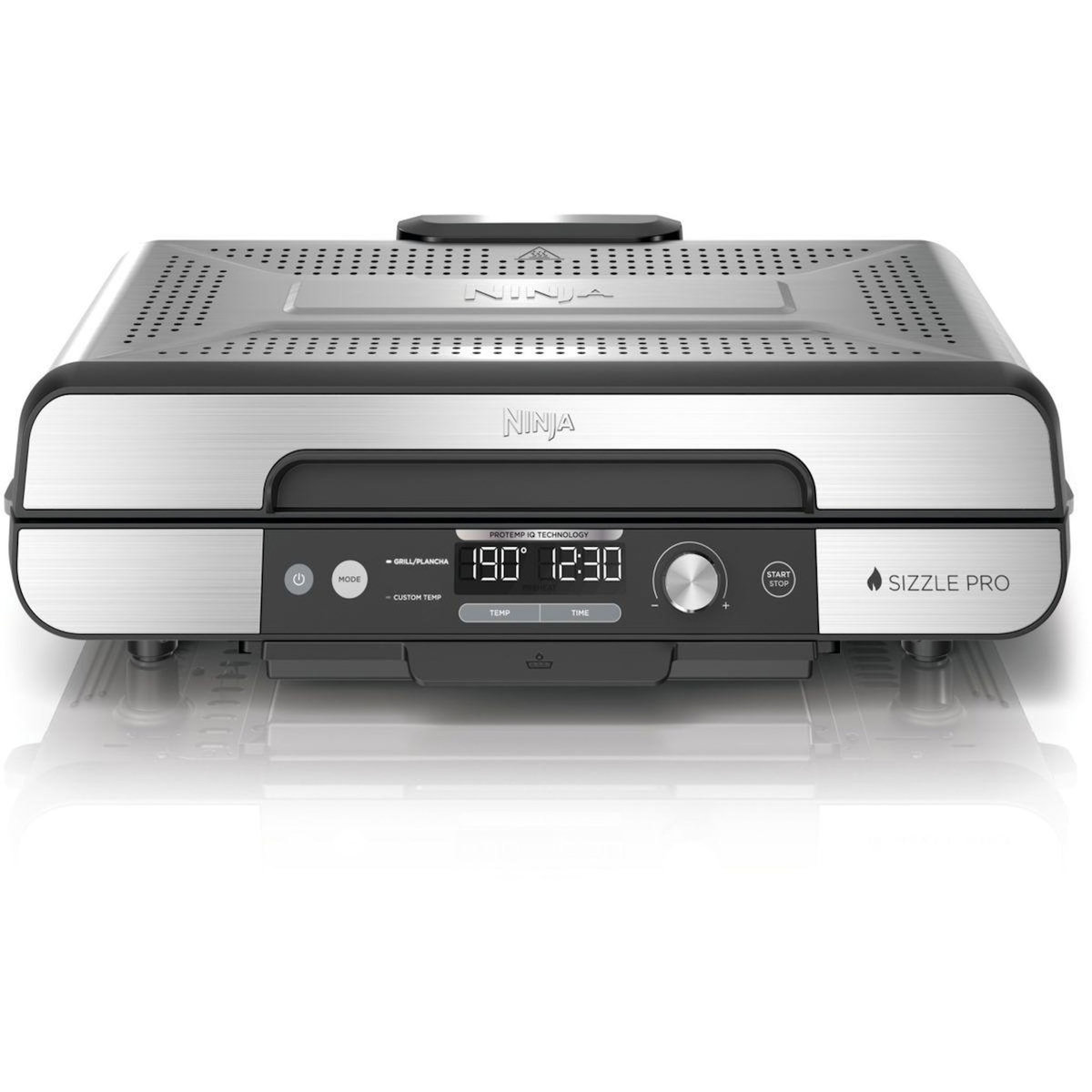 NINJA Plancha électrique GX101EU gris grill/plancha intérieurXL à poser, 47x24.7 cm