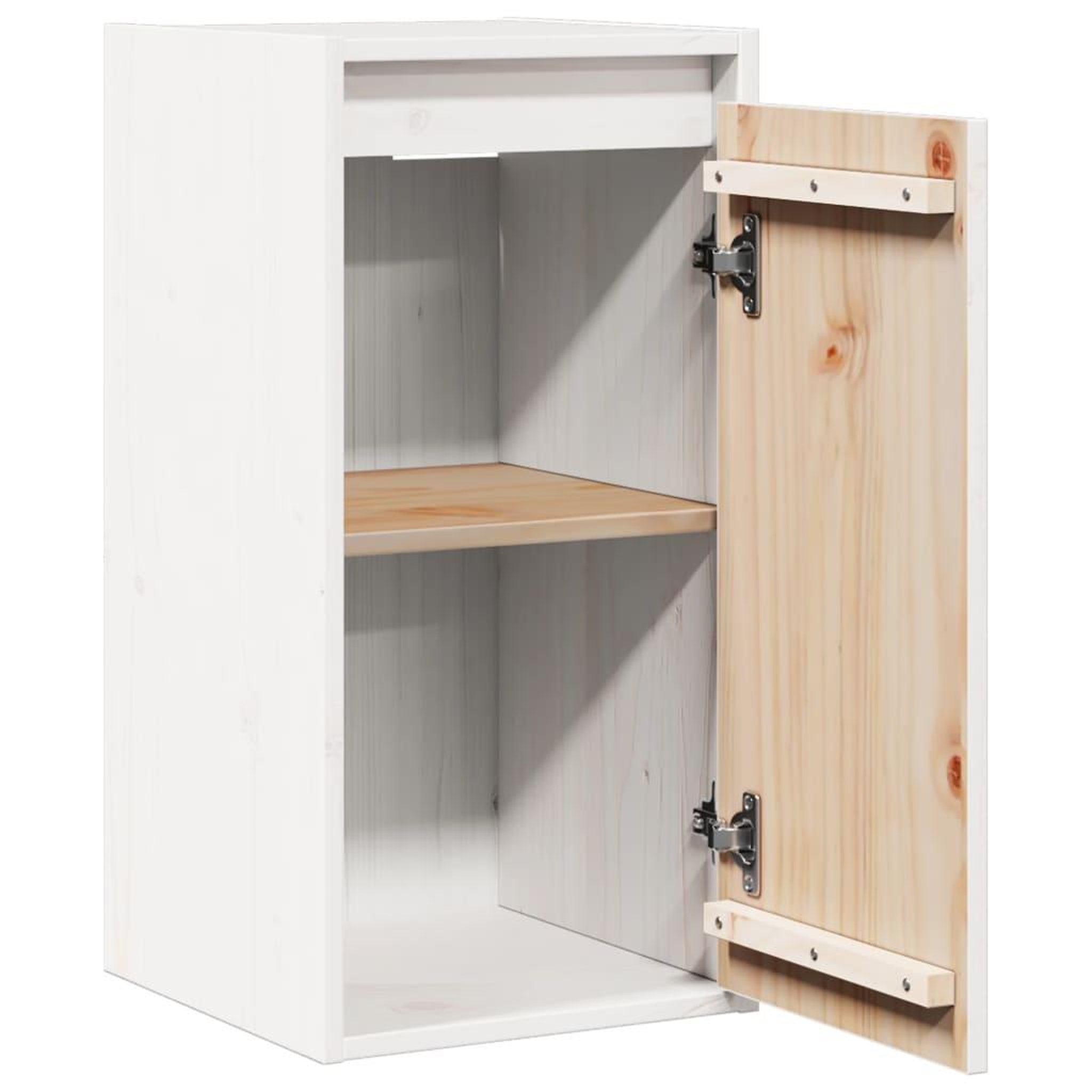Voir la diapositive 5 : VIDAXL Armoire murale Blanc 30x30x60 cm Bois de pin massif