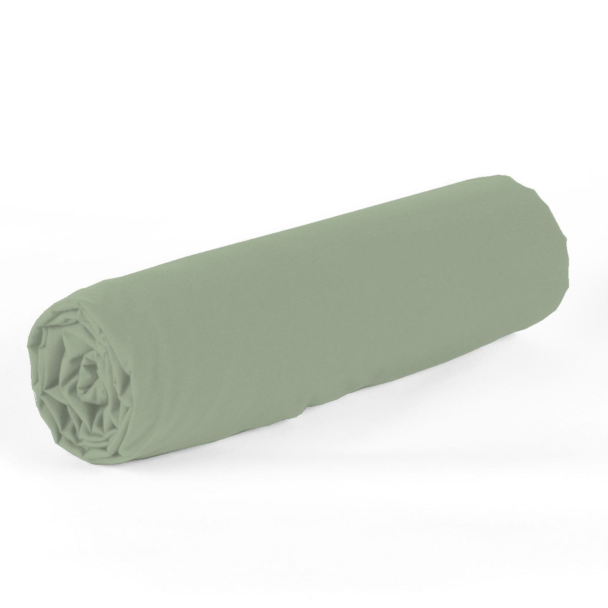 Voir la diapositive 2 : Drap houssse uni en coton 51 fils