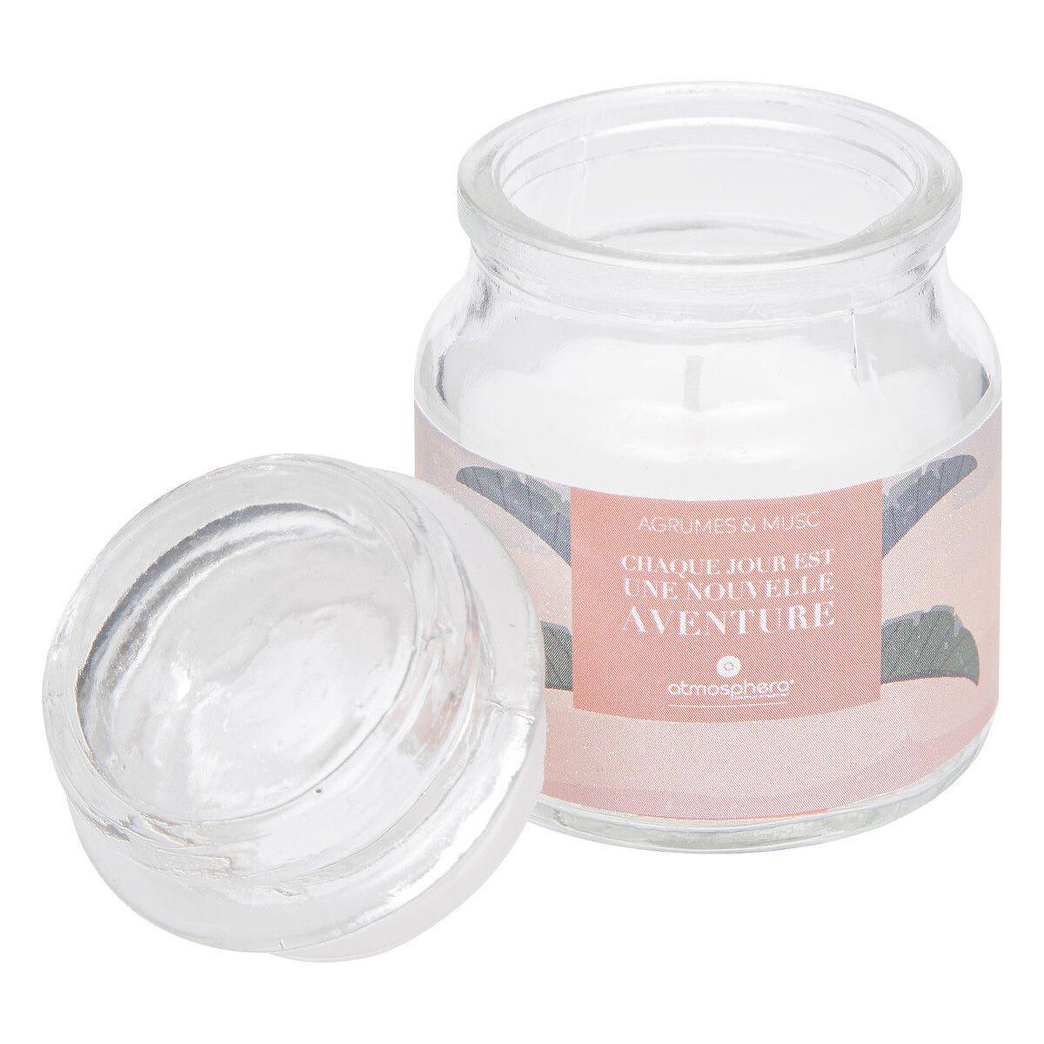 Voir la diapositive 2 : ATMOSPHERA Bougie Parfumée  Jomy  70g Agrumes & Musc