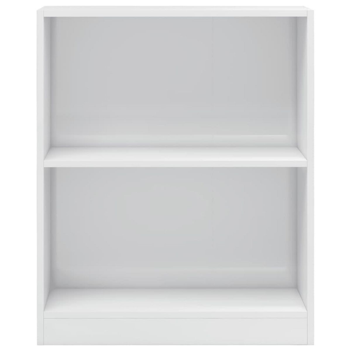 VIDAXL Bibliotheque Blanc brillant 60x24x76 cm Bois d'ingenierie