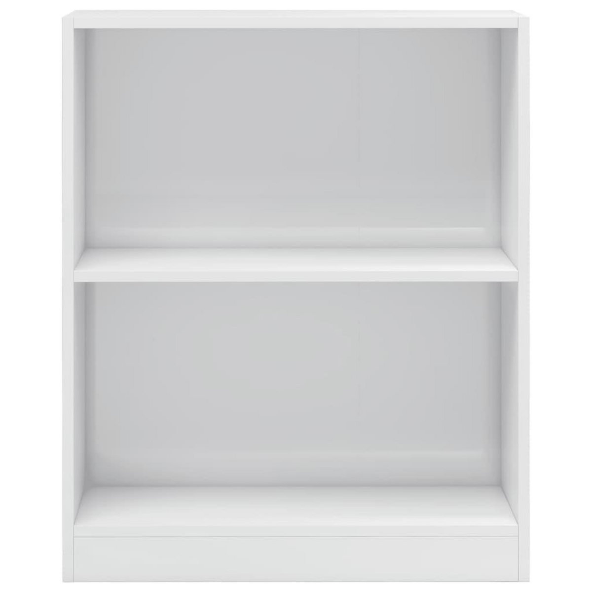 VIDAXL Bibliotheque Blanc brillant 60x24x76 cm Bois d'ingenierie