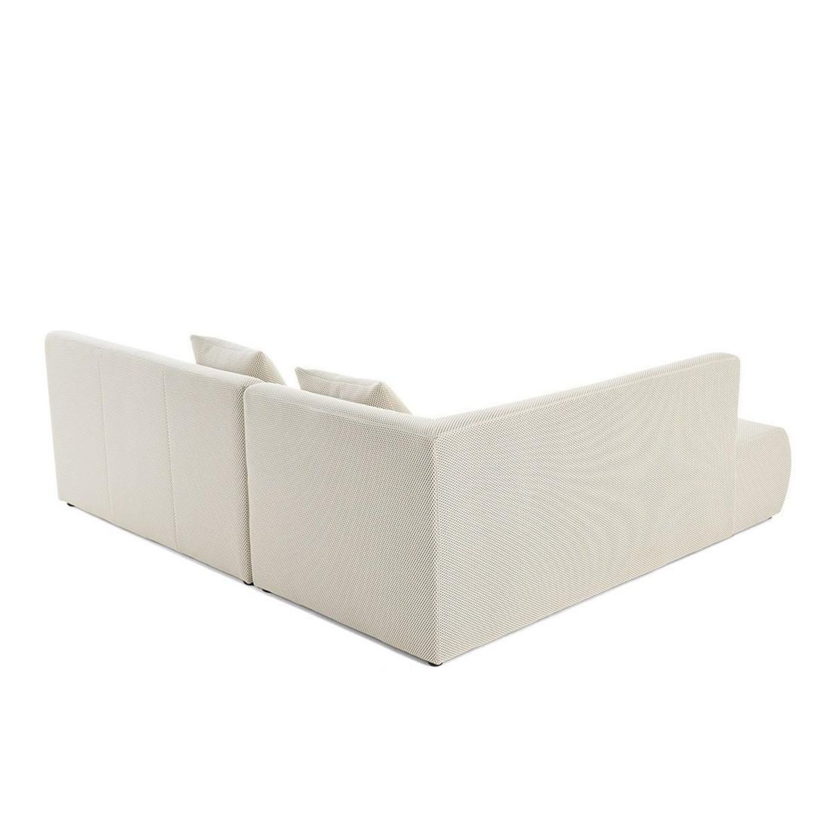 LISA DESIGN Onyx - canapé modulable d'angle gauche - 5 places - en tissu mailles 3d