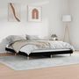 Voir la diapositive 4 : VIDAXL Cadre de lit sans matelas noir 200x200 cm bois d'ingenierie