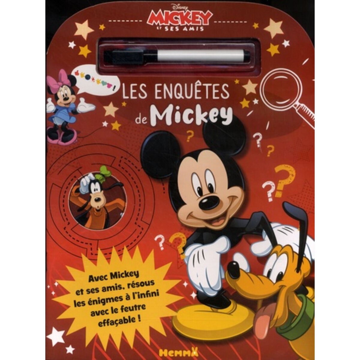  LES ENQUETES DE MICKEY. AVEC 1 FEUTRE EFFACABLE, Disney