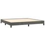 Voir la diapositive 4 : VIDAXL Cadre de lit sans matelas gris fonce 200x200 cm velours