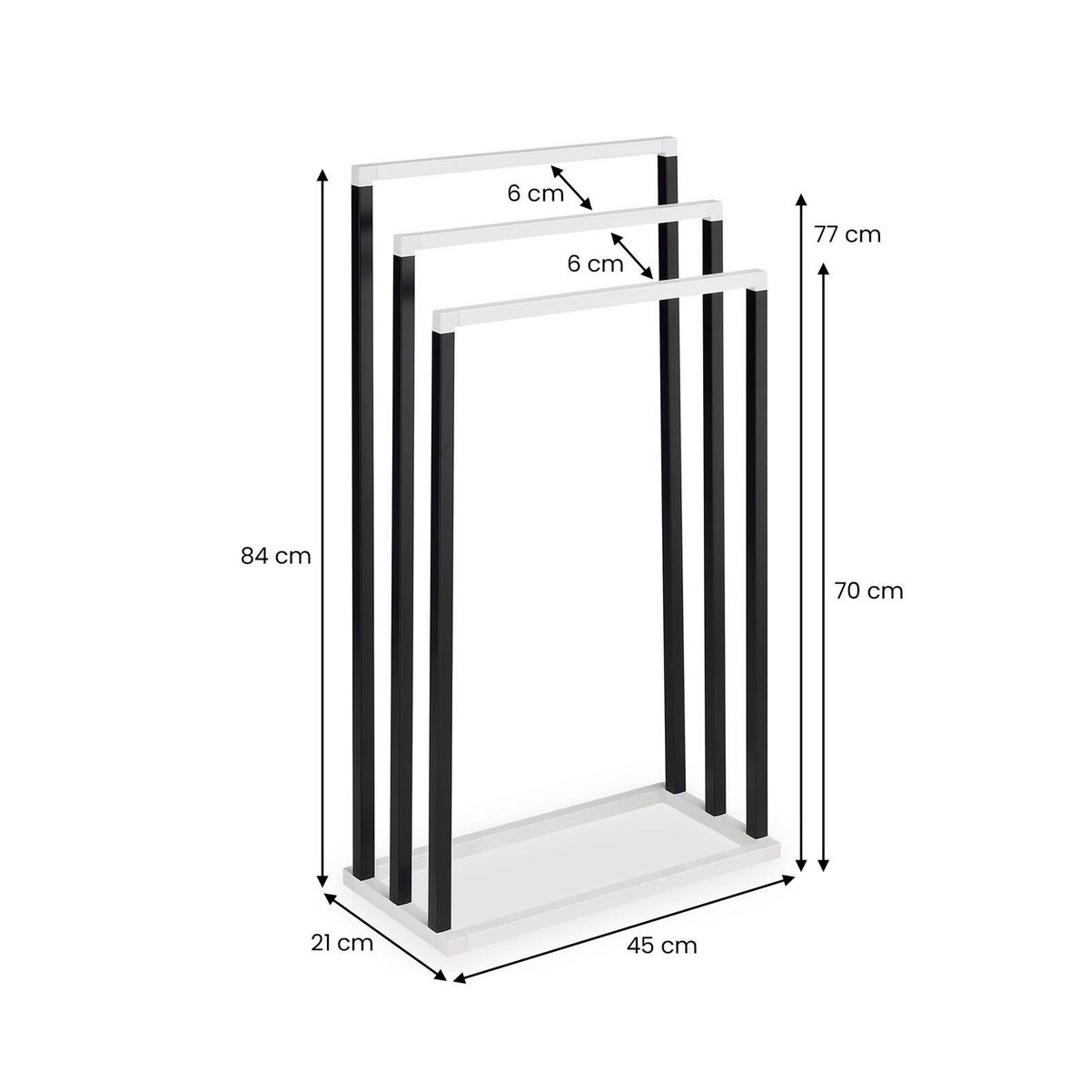 IDIMEX Porte-serviettes KUNO, en métal