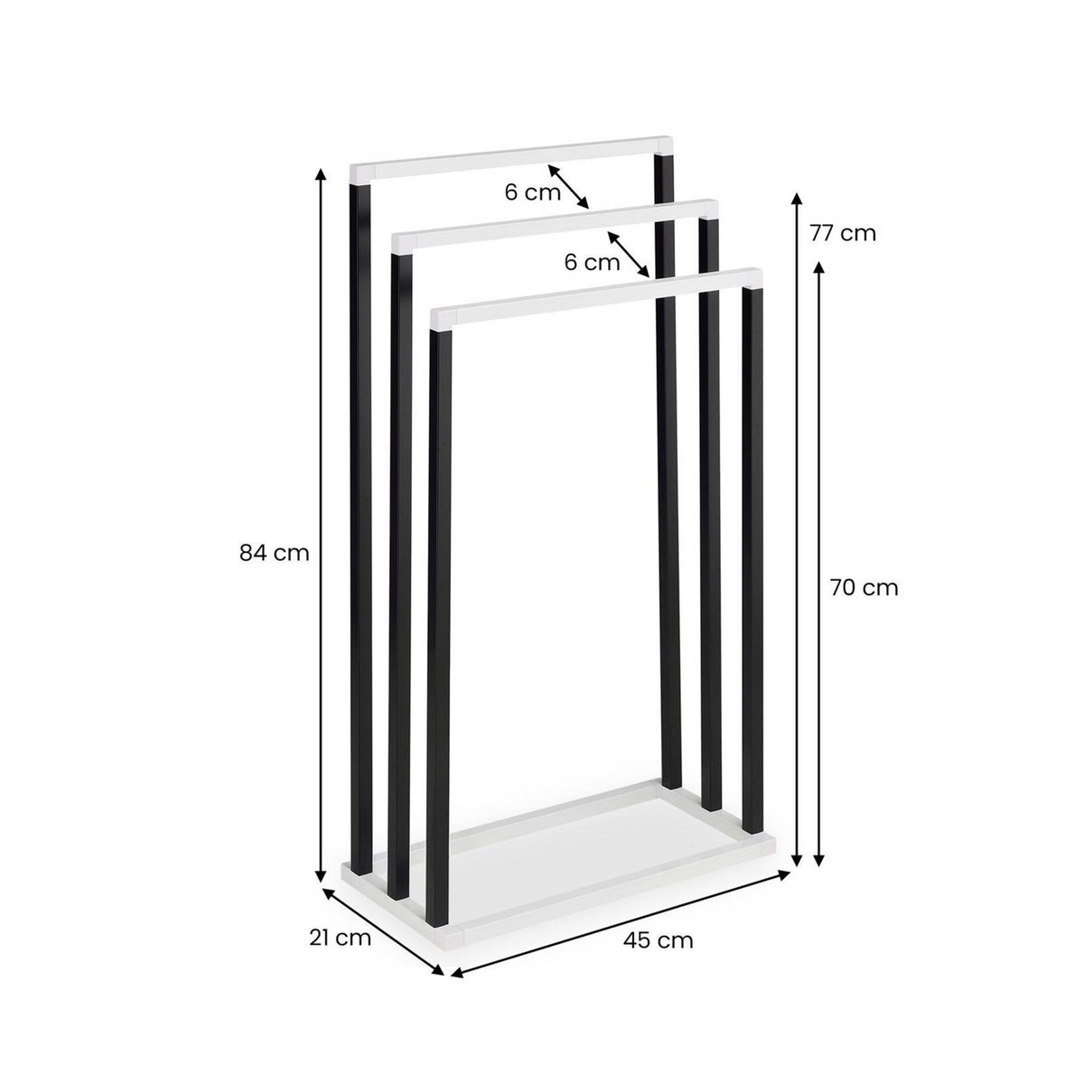 IDIMEX Porte-serviettes KUNO, en métal