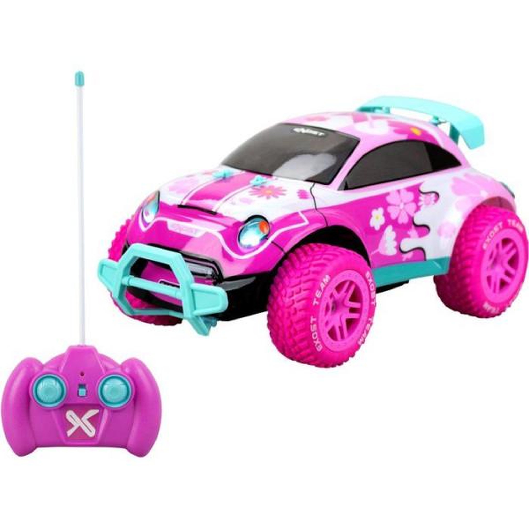 SILVERLIT Voiture radiocommandée - exost - pixie ii - echelle 1/12 - 27 mhz - tout-terrain - batterie rechargeable - rose - des 5 ans