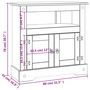 Voir la diapositive 6 : VIDAXL Table console Gamme  Pin mexicain 80x43x78 cm