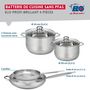 Voir la diapositive 2 : ELO Ensemble de 2 Poêles de cuisson 24 et 32 cm et 2 faitouts 20 et 24 cm Elo Profi Brillant