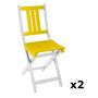 Voir la diapositive 1 : CITYGREEN Lot de 2 chaises de jardin pliantes ECOLO