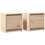 Voir la diapositive 2 : VIDAXL Tables de chevet 2 pcs 40x30,5x40 cm bois de pin massif