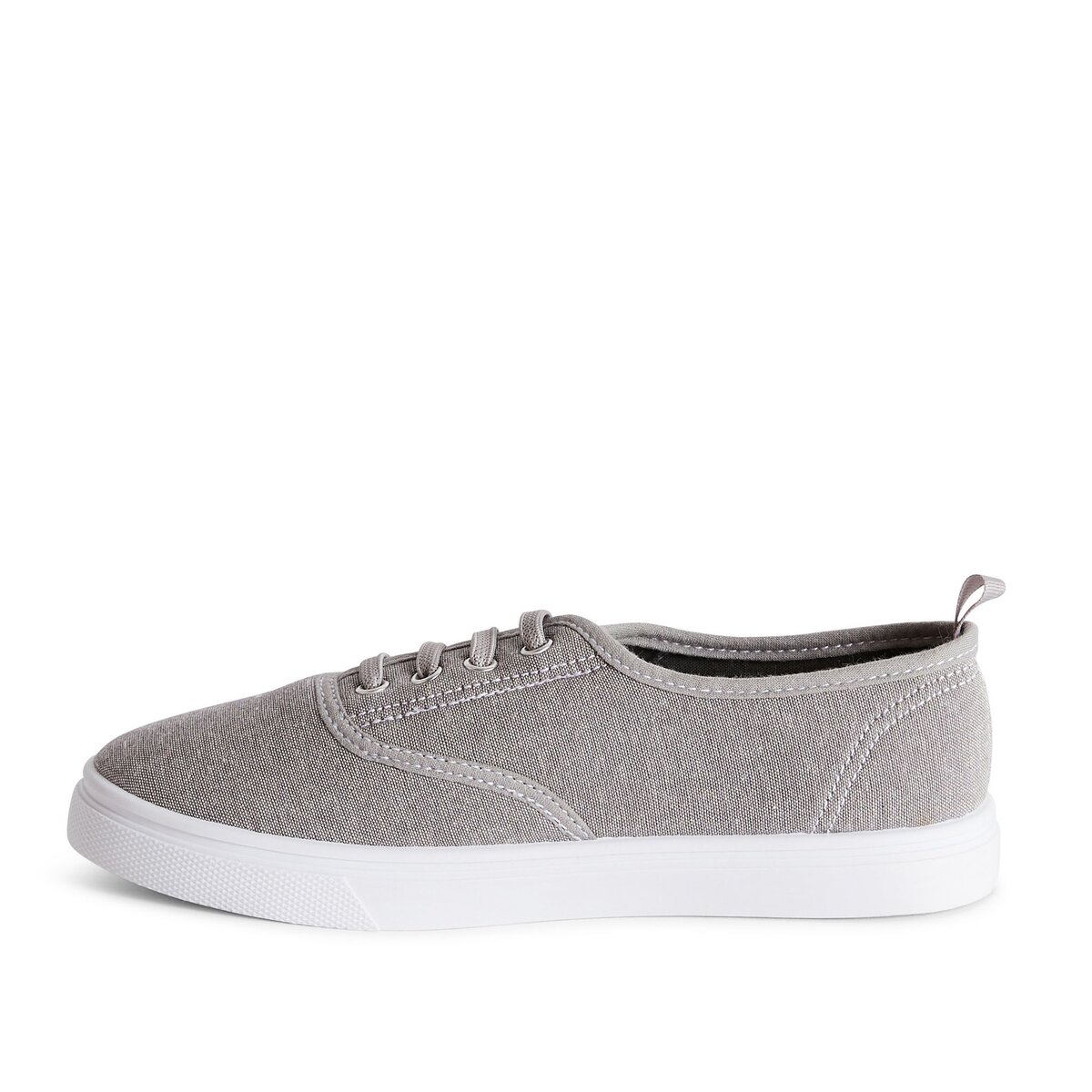 INEXTENSO Basket en toile grise garçon