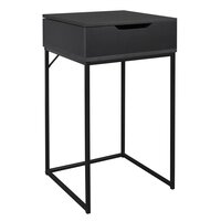 HOMCOM Coiffeuse design scandinave - table de maquillage - grand tiroir, 3  étagères, 2 niches, placard porte miroir - piètement hévéa panneaux  particules aspect chêne clair pas cher 