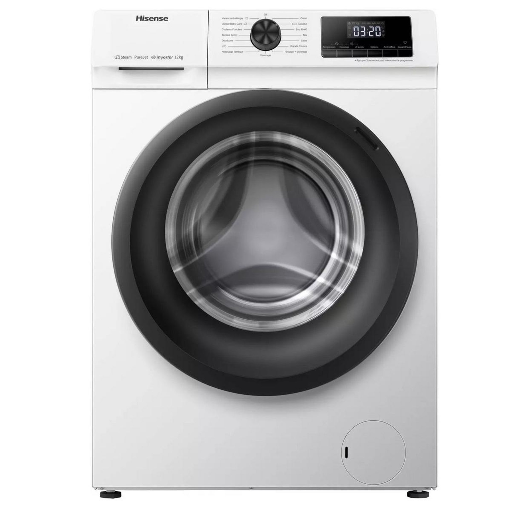 Hisense Lave-linge frontal 12kg 1400 tours/min - W1214QE