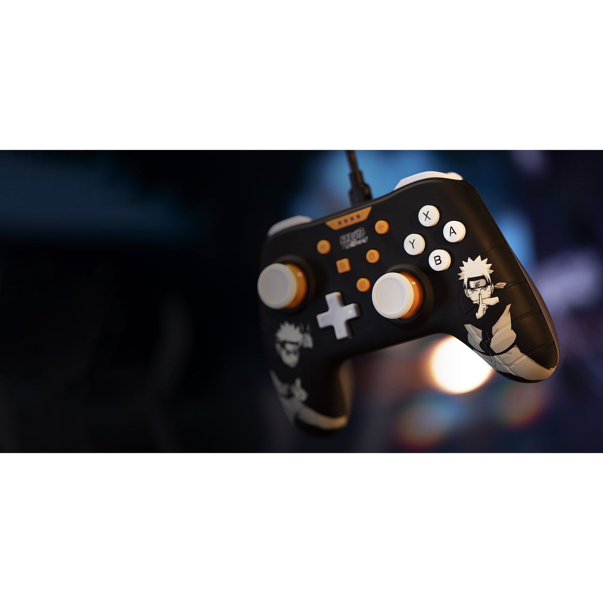 Voir la diapositive 3 : Manette Filaire Naruto Noir Nintendo Switch / PC