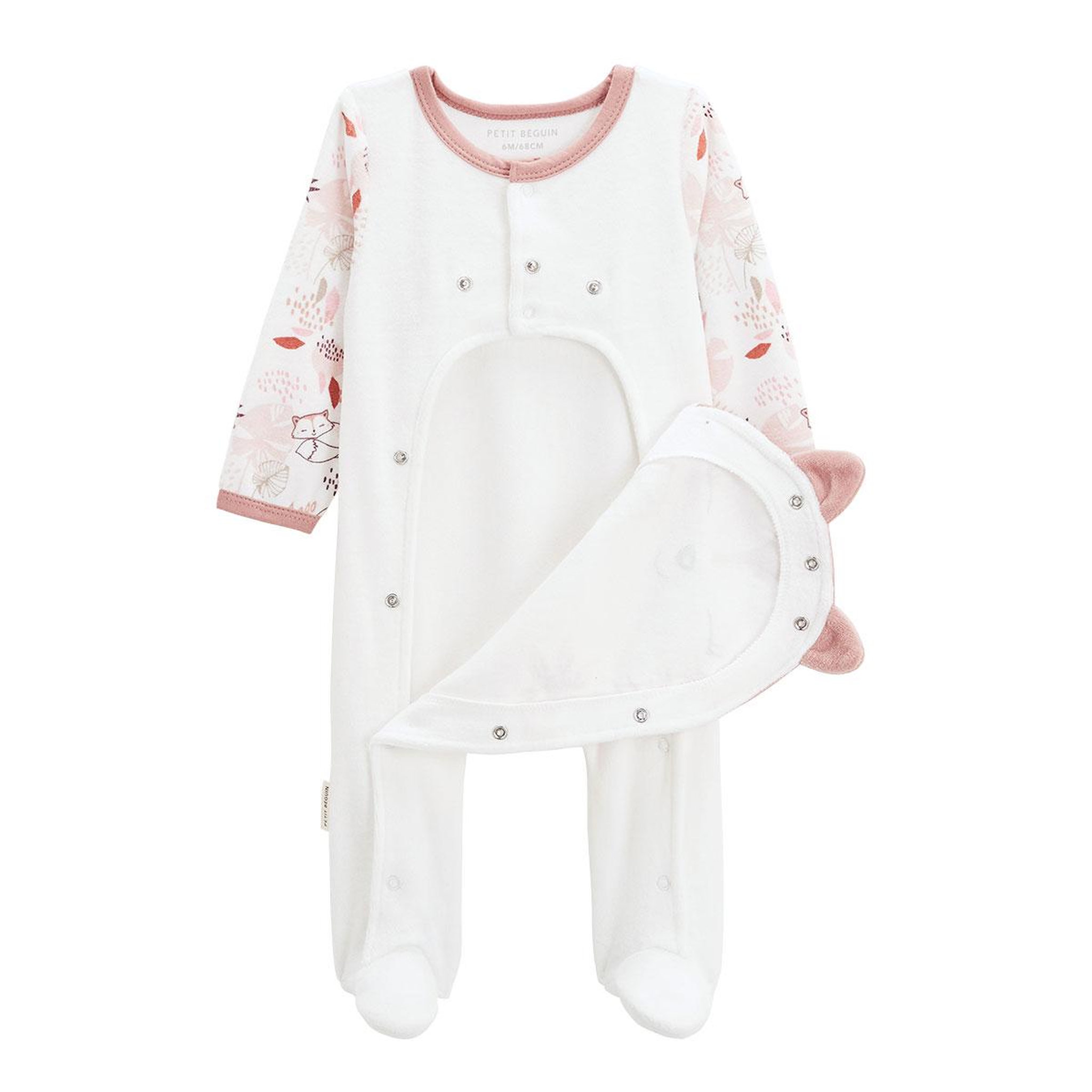 Voir la diapositive 4 : Petit Béguin Pyjama bébé en velours ouverture pont Machu Picchu