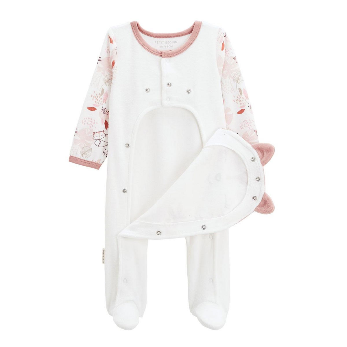 Petit Béguin Pyjama bébé en velours ouverture pont Machu Picchu