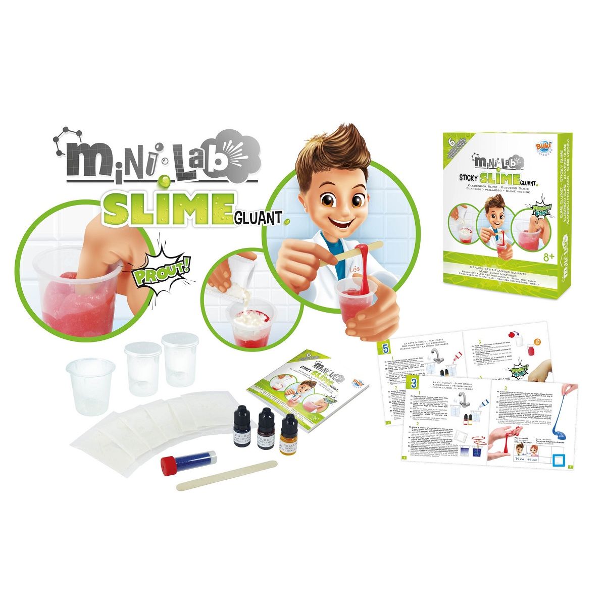 BUKI Mini lab slime gluant