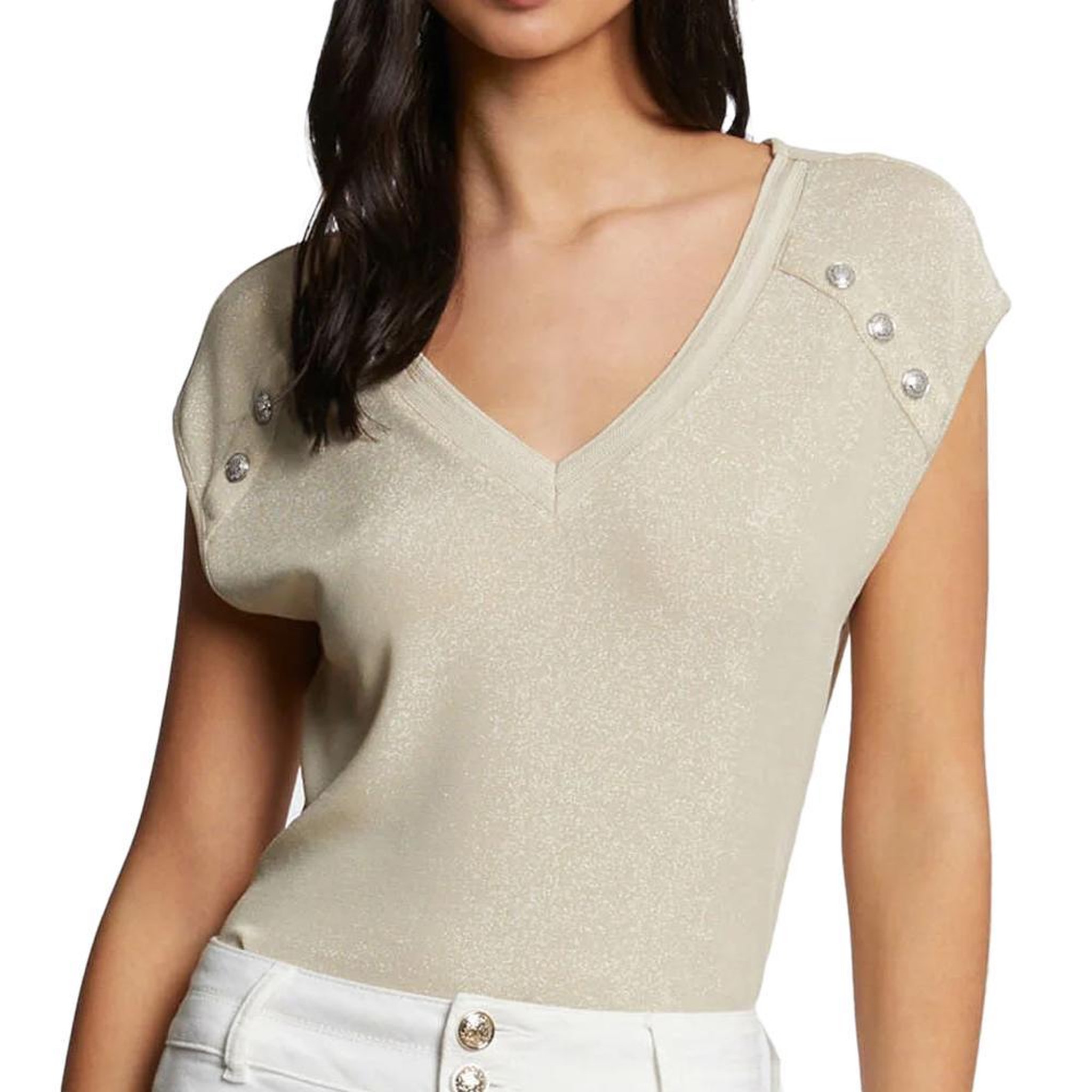 MORGAN T Shirt  Femme Morgan DILI. Coloris disponibles : Beige