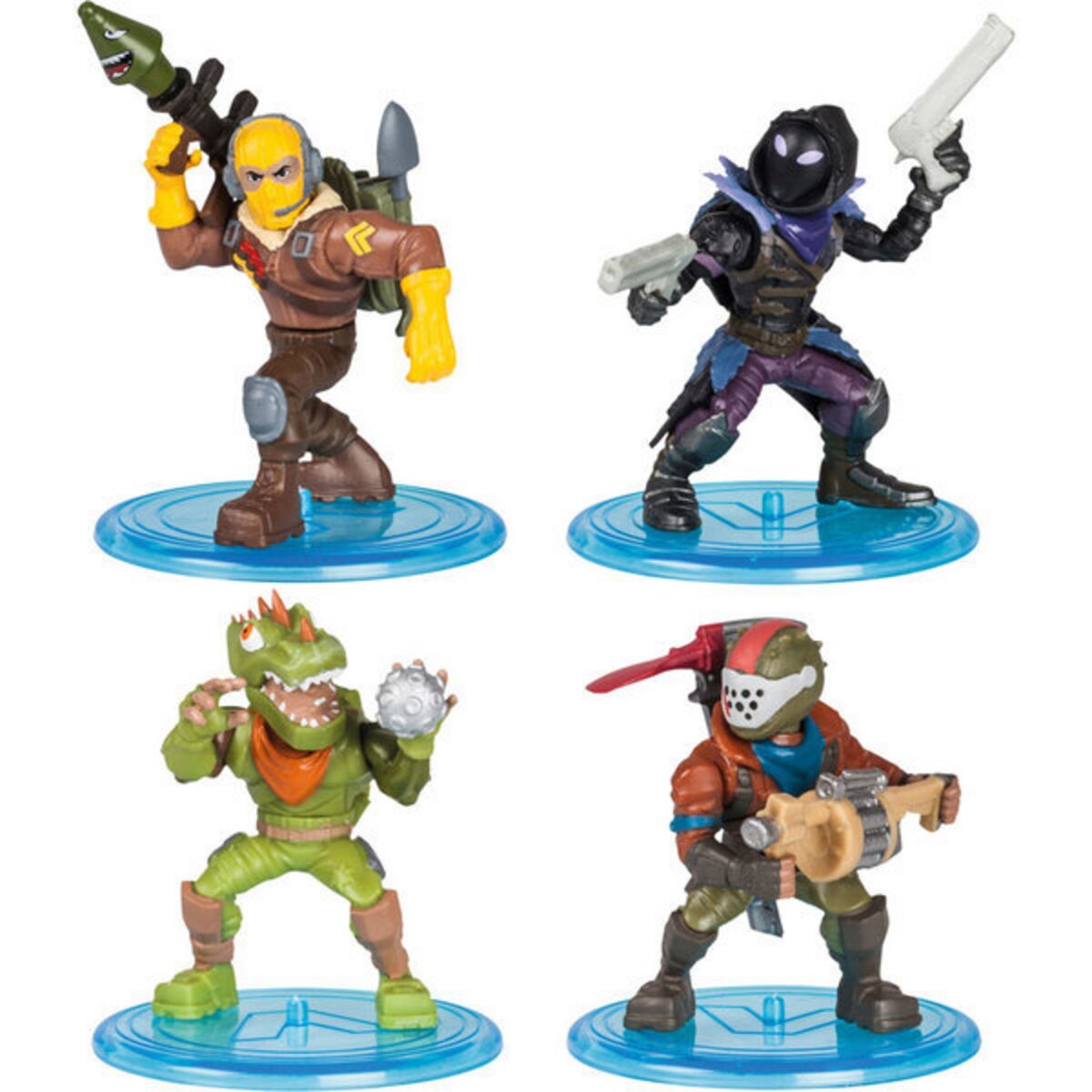 EPIC Pack Squad 4 figurines Raptor, Rust Lord, Rex, Raxen - Fortnite Battle Royale