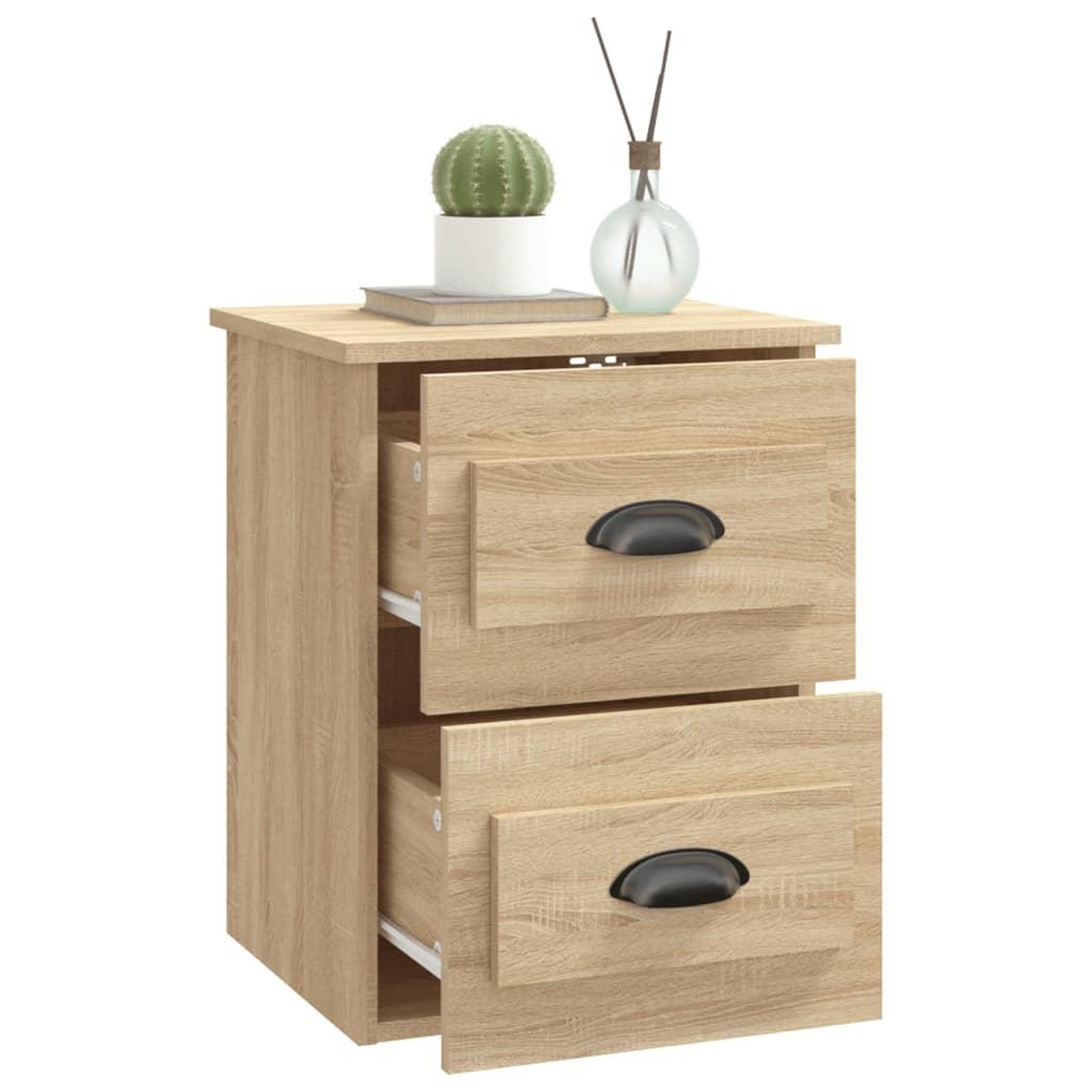 Voir la diapositive 5 : VIDAXL Table de chevet murale chene sonoma 41,5x36x53 cm