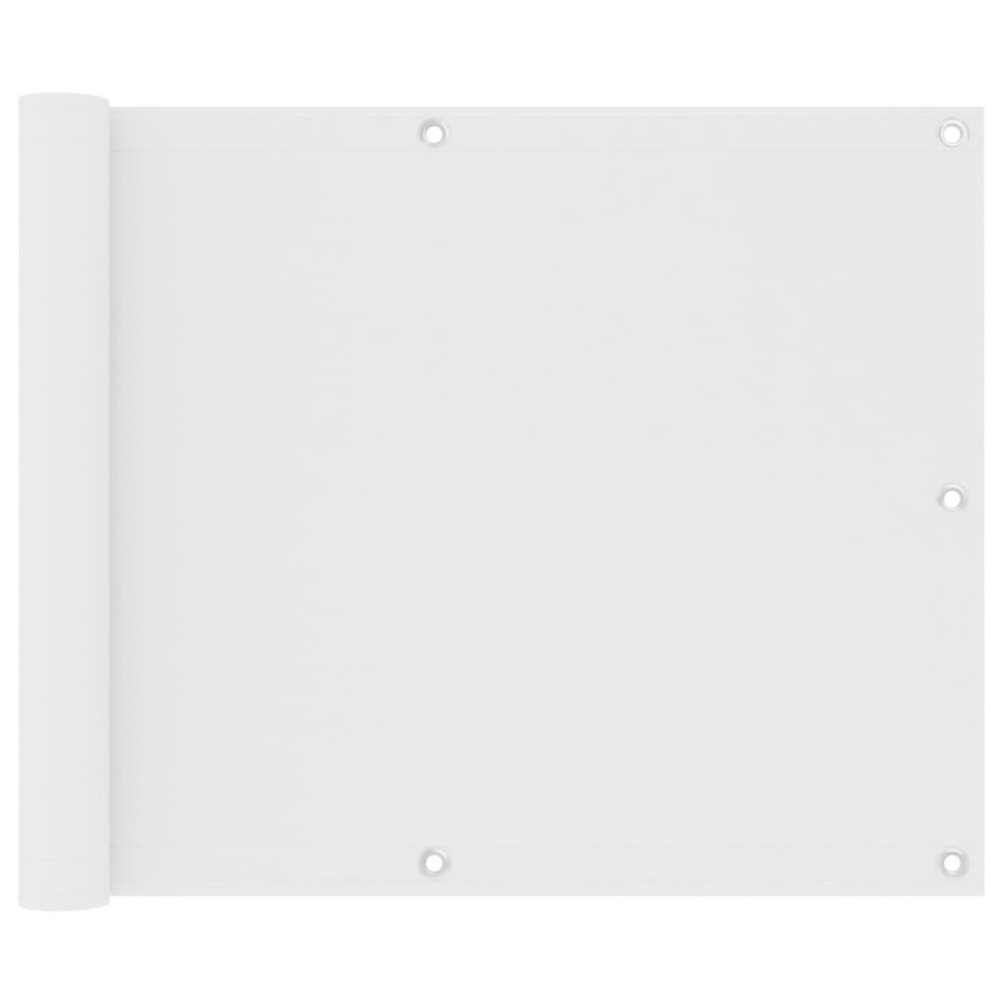 Voir la diapositive 1 : VIDAXL Ecran de balcon Blanc 75x600 cm Tissu Oxford
