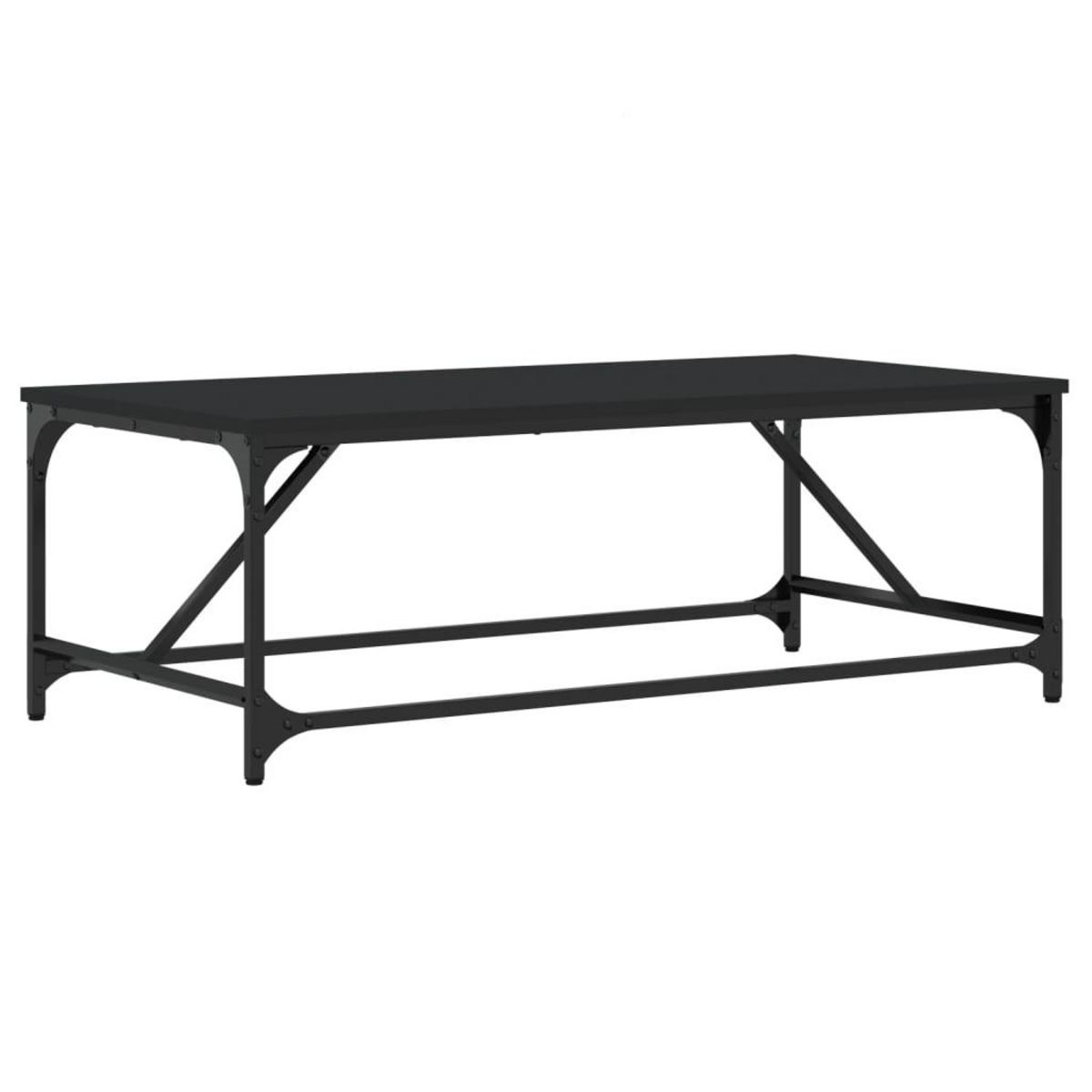 VIDAXL Table basse Noir 100x50x35 cm Bois d'ingenierie