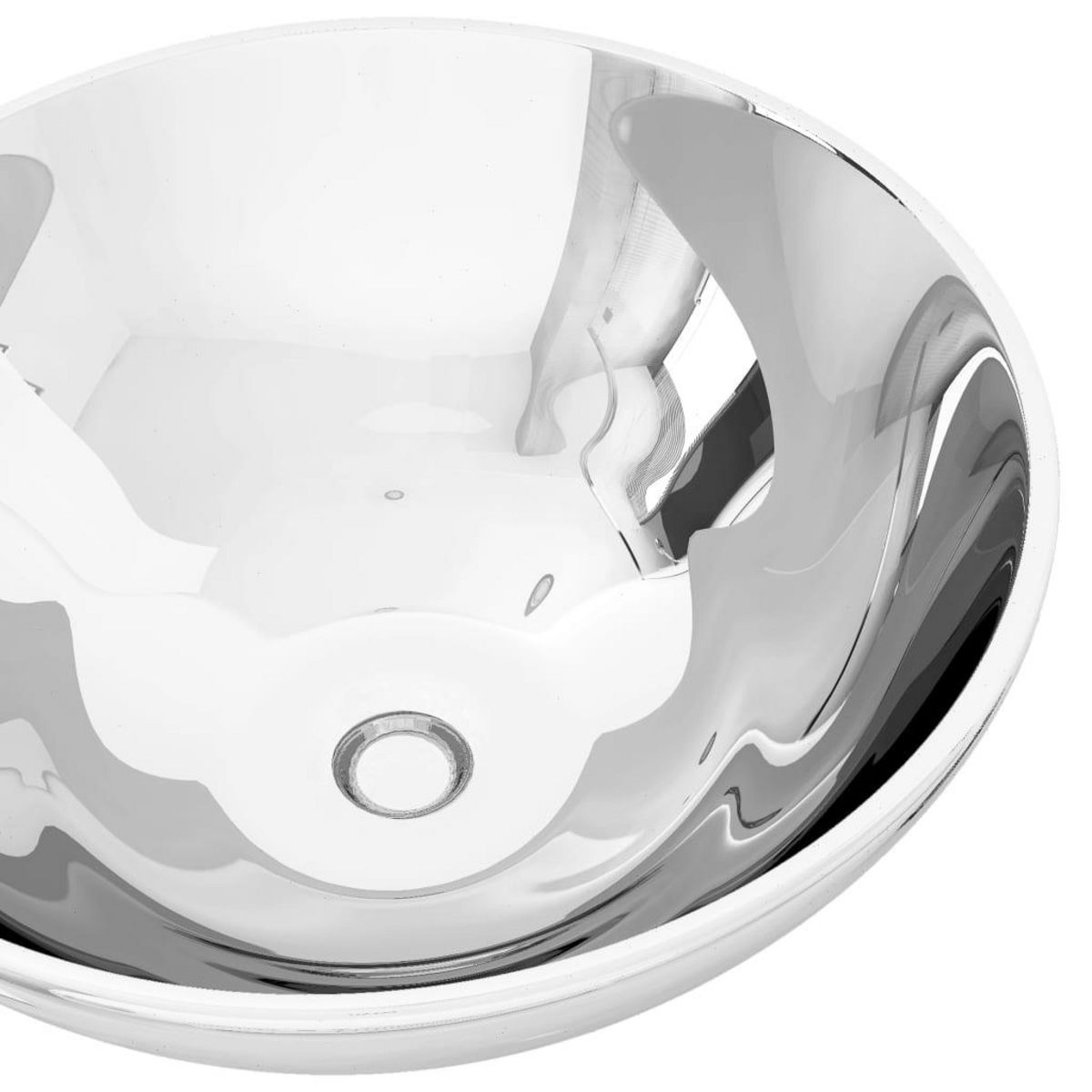 VIDAXL Lavabo 32,5 x 14 cm Ceramique Argente