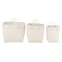 Voir la diapositive 2 : Paris Prix Lot de 3 Paniers Déco  Rotin  50cm Blanc