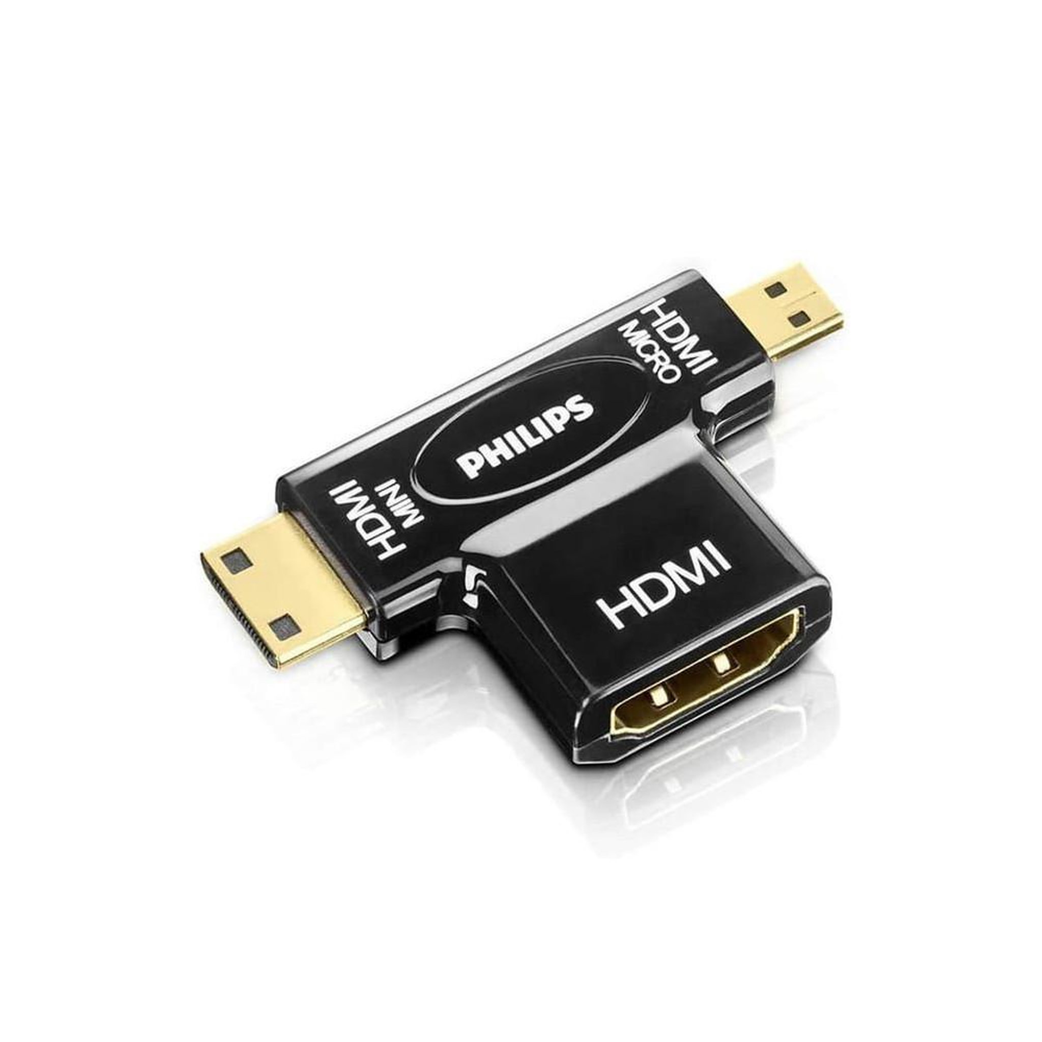 Philips Adaptateur hdmi mini/micro vers hdmi femelle droit angulaire noir